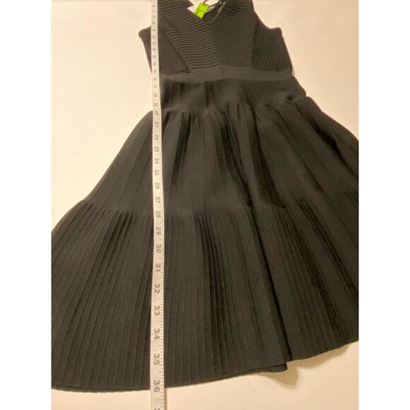 Sam Edelman Black Ottoman Deco Drive Sleeveless Fit & Flare Dress Size Small - Picture 12 of 13
